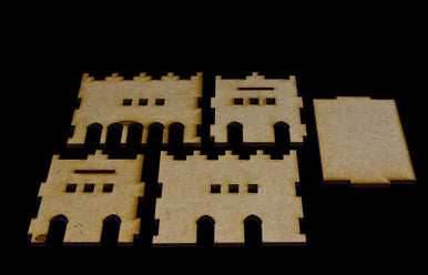 Middle East Two Story Building - 28MMDF016 -