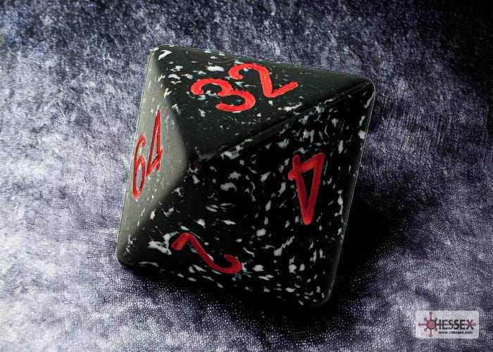 Speckled Space 8-Sided Doubling Cube | 1-128 Backgammon Type Novelty Dice -