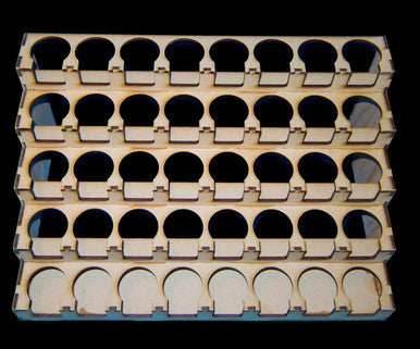 Wall Mount Paint Rack - 34mm Designed for GW and Citadel Paint Pots -