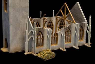 6mm Ruined Church/Cathedral (Matboard) - 285CSS032 -