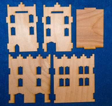Middle East Three Story Building With Removable Roof (MDF) - 15MMDF022-R -