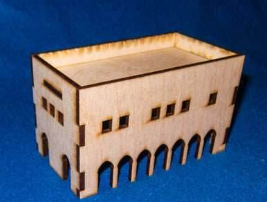 Middle East Two Story Building With Removable Roof (MDF) - 15MMDF017-R -