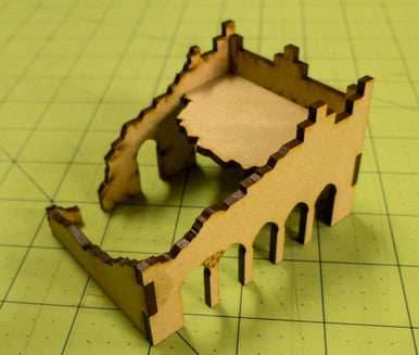Middle East One Story Building (MDF) - 15MMDF012-D -