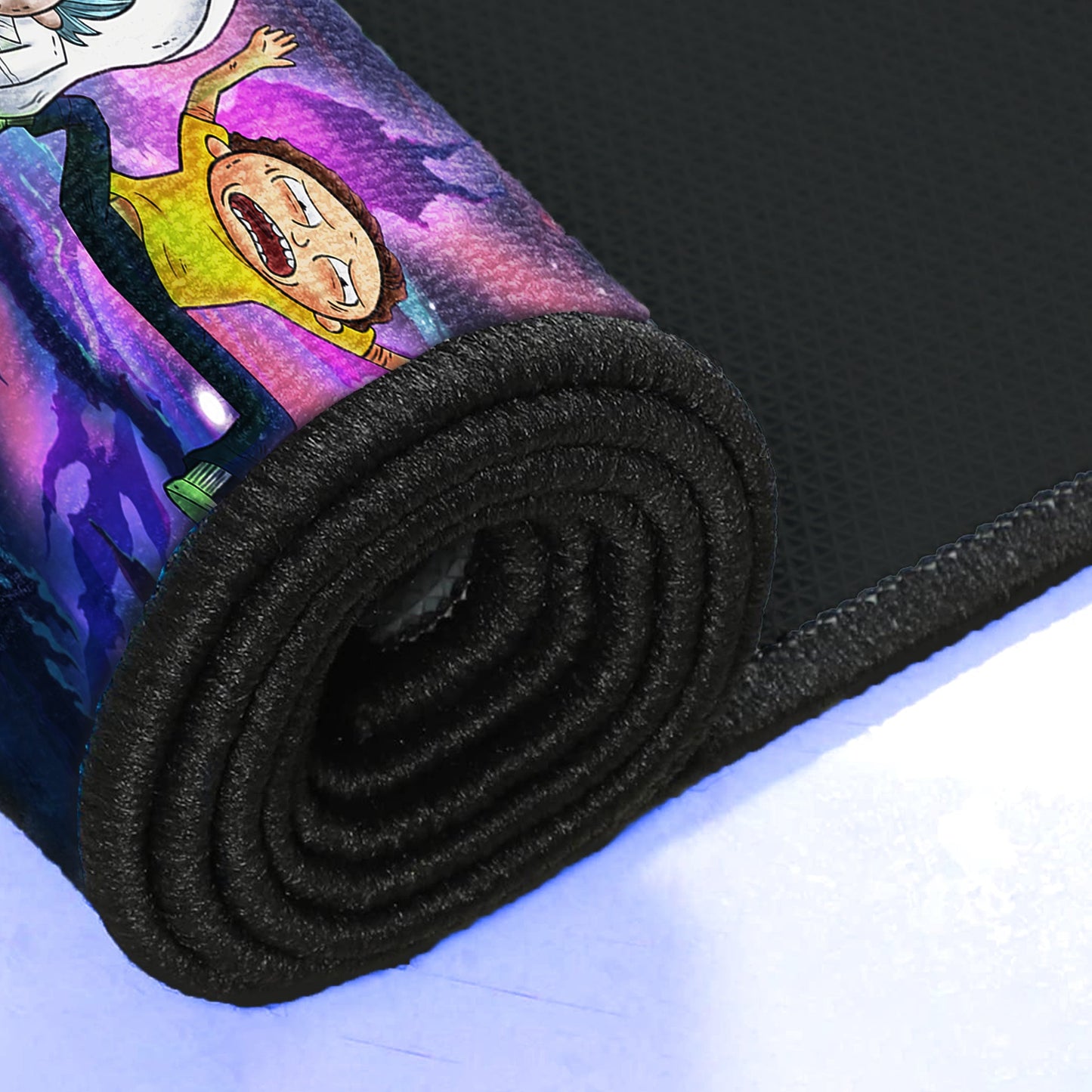 Space Journey With Rick & Morty inspired Gaming Rug - 62x40 inches