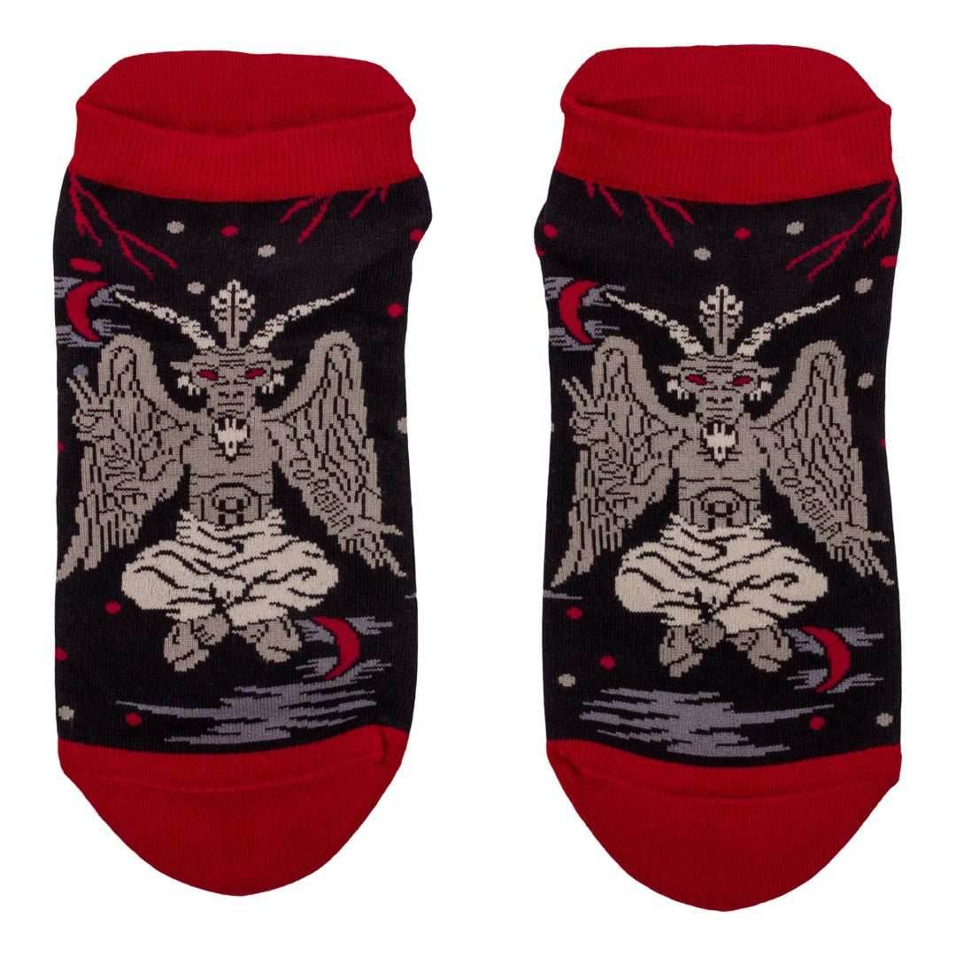 Evil Baphomet Ankle and Crew Sock Pack | 2 Designs -
