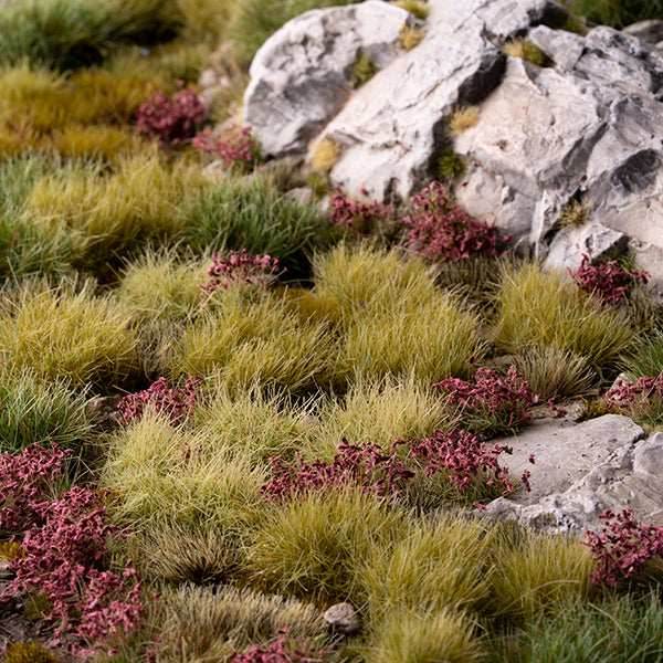 Gamers Grass Tufts: Dark Purple Flowers- Wild -