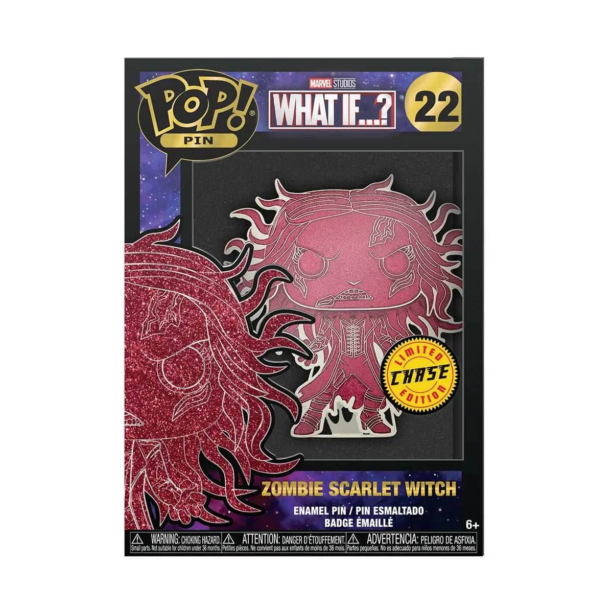 Funko Pin: Marvel's What If Zombie Scarlet Witch Glow-in-the-Dark -
