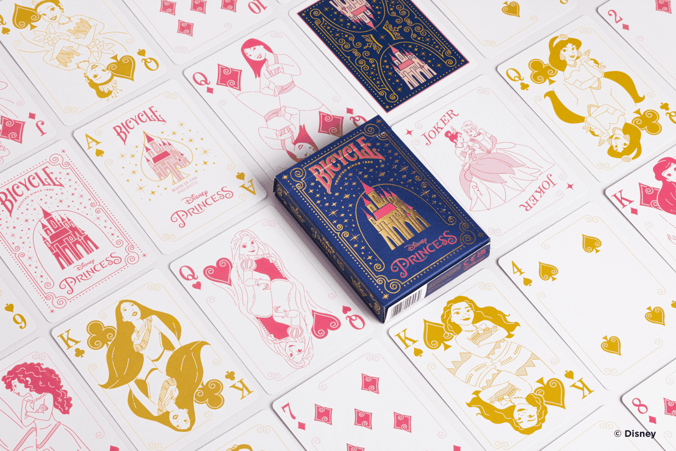 Disney Princess Inspired Playing Cards by Bicycle- Navy -