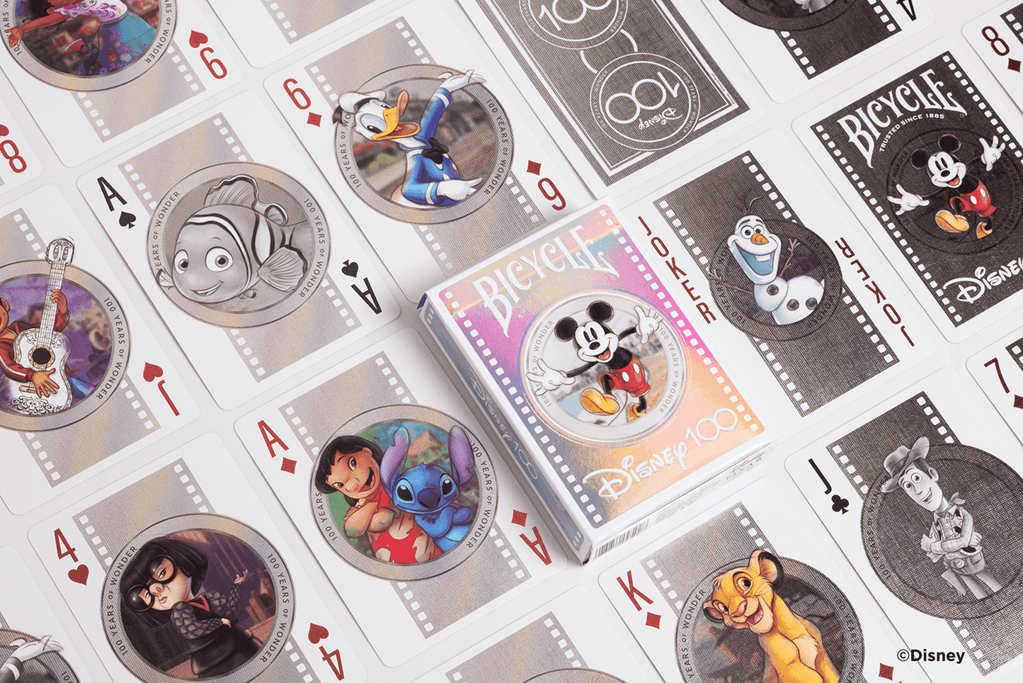 Disney100 Inspired Playing Cards by Bicycle -
