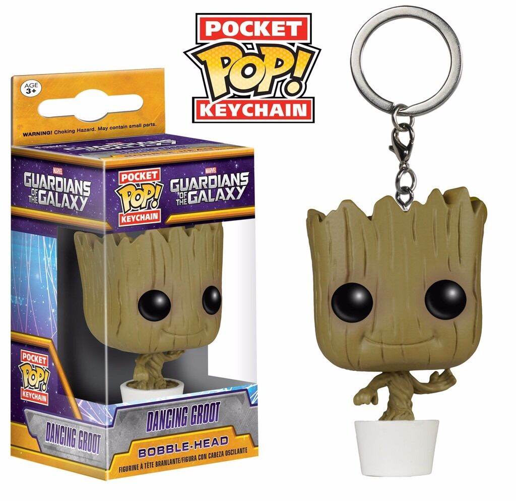 Funko Pop! Guardians Of The Galaxy Dancing Baby Groot Figure Pocket Keychain -
