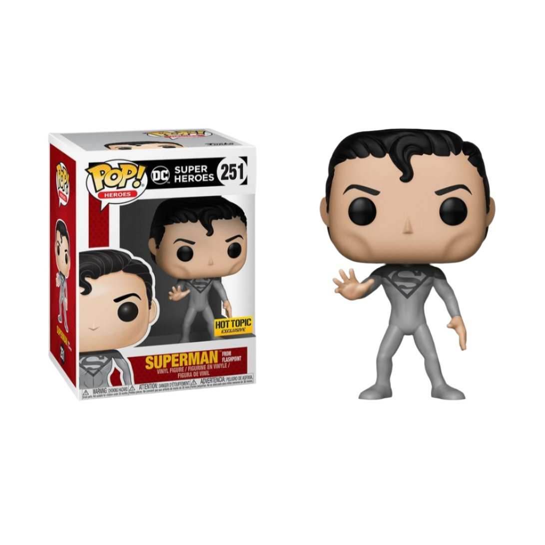 Funko DC Super Heroes Pop! Heroes Superman From Flashpoint Vinyl Figure Hot Topic Exclusive -