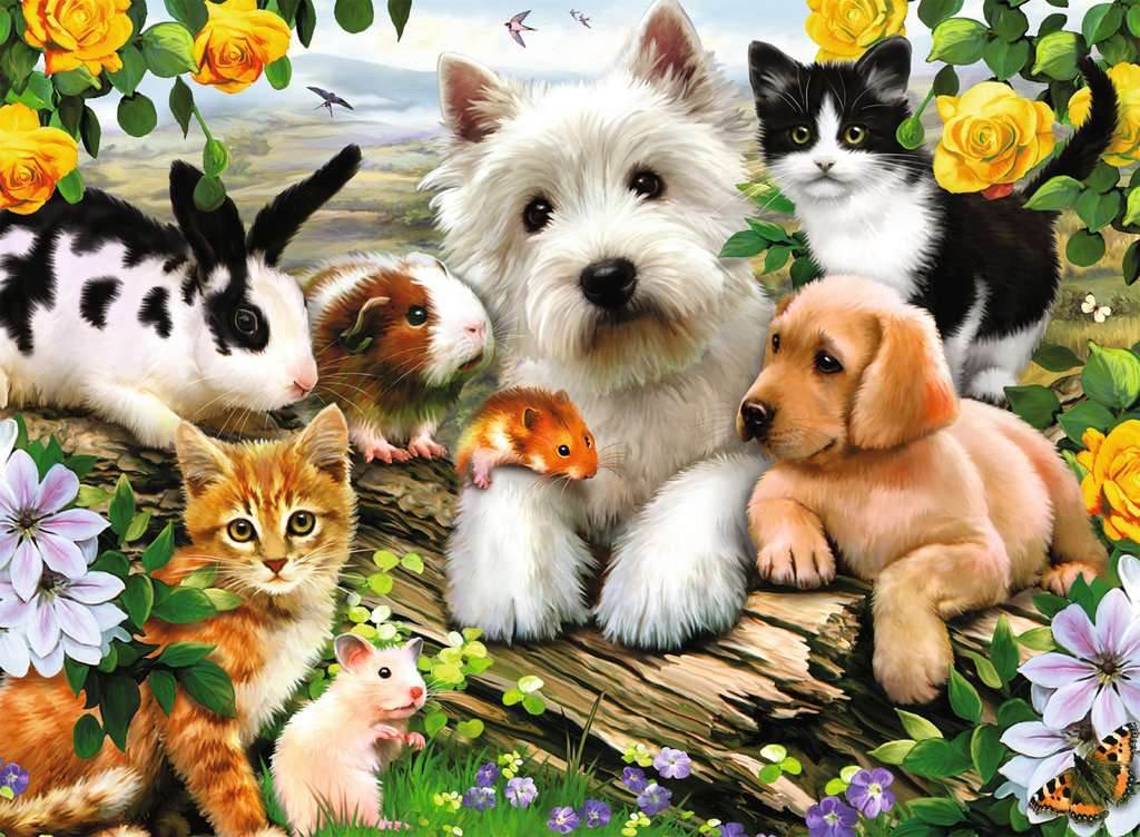 Puzzle: Happy Animal Buddies -
