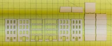 15mm European City Corner Building (Matboard) - 15MCSS124 -