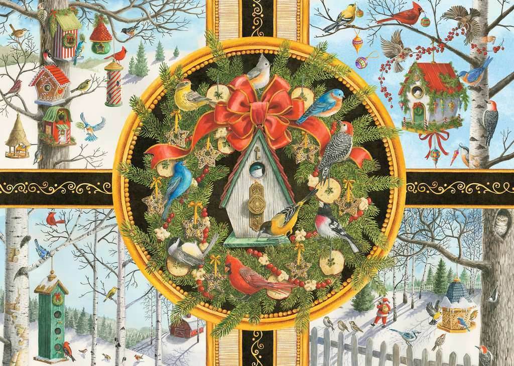 Puzzle: Christmas Songbirds -