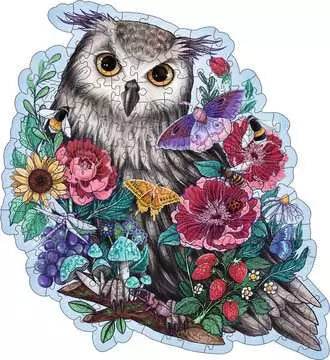 Wooden Puzzle: Mysterious Owl -