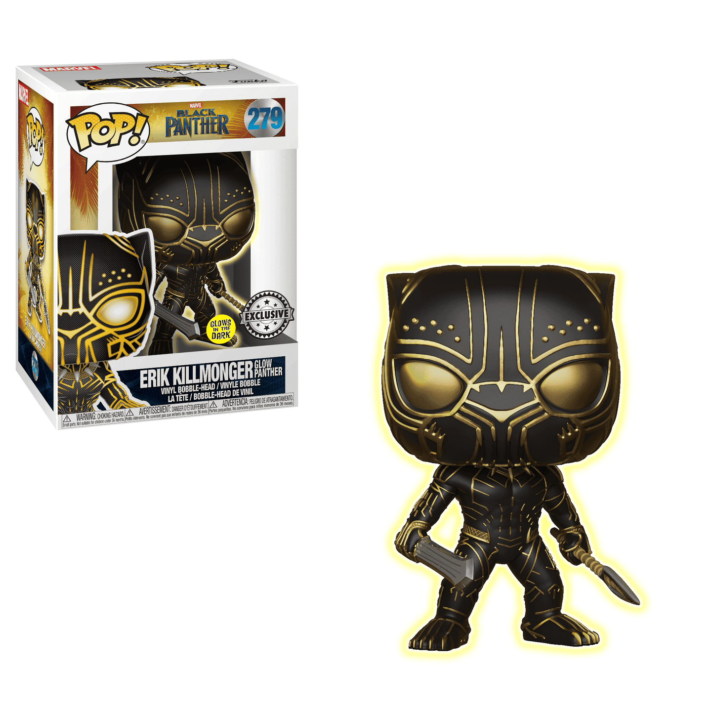 Black Panther-Killmonger Glow Panther(GW) -