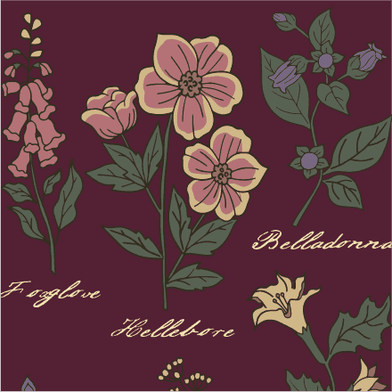 Baneful Botany Crew Socks -