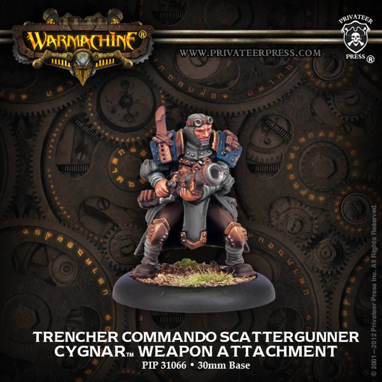 Warmachine: Cygnar Trencher Commando Scattergunner -