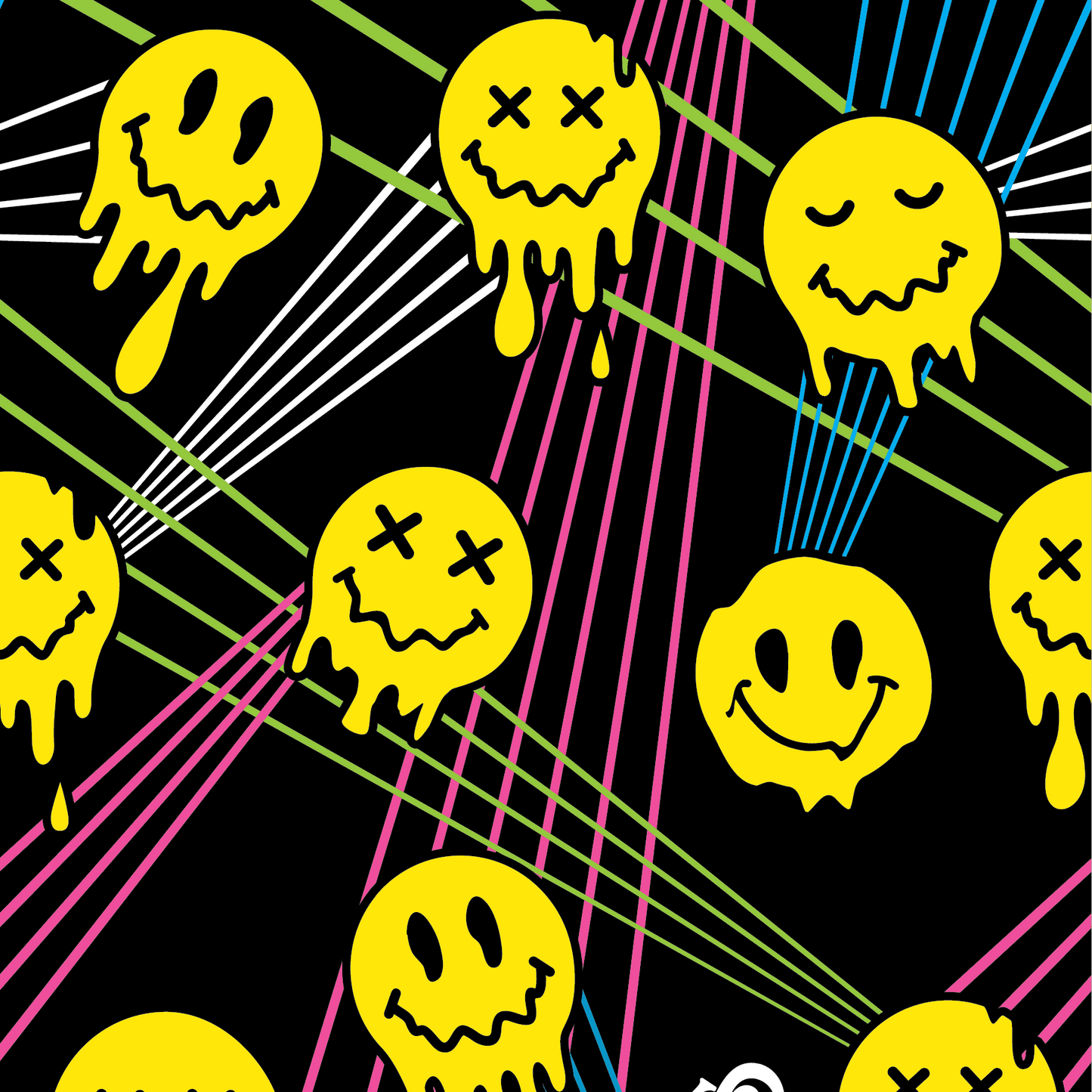 Laser BassFace Melt Supreme Crew Socks -