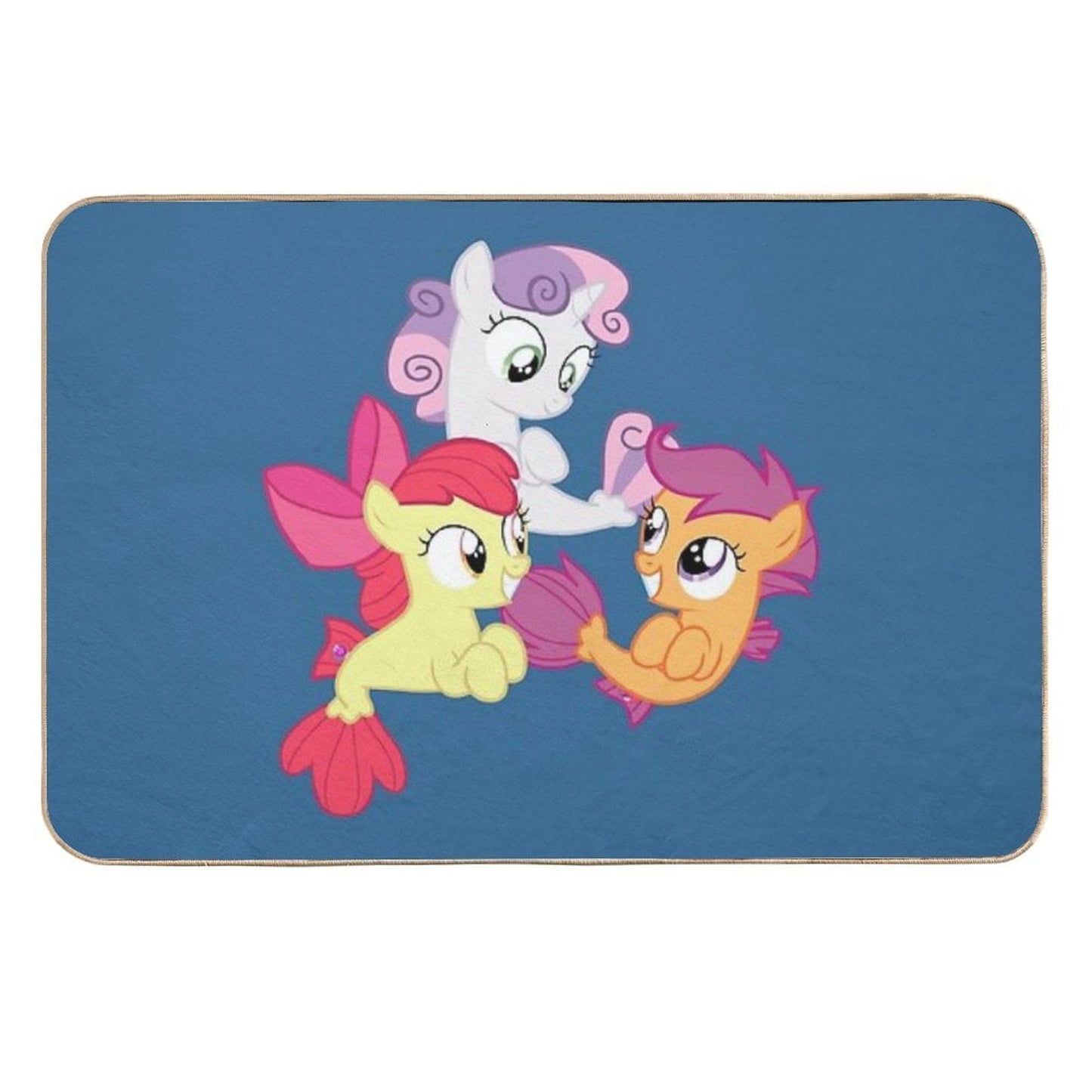 Sea Pony Cutie Mark Crusaders Anti-Trip Bath Mat