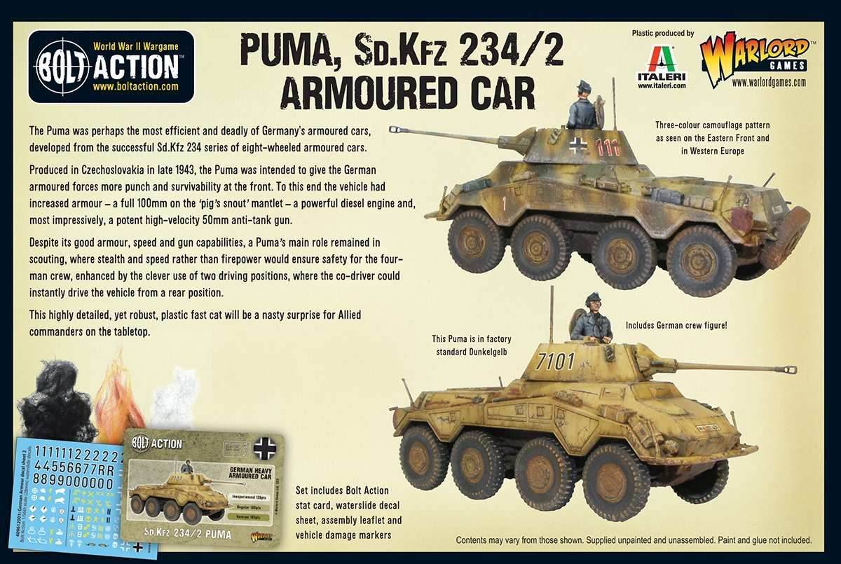 Bolt Action: Puma Sd.Kfz 234/2 Armoured Car -