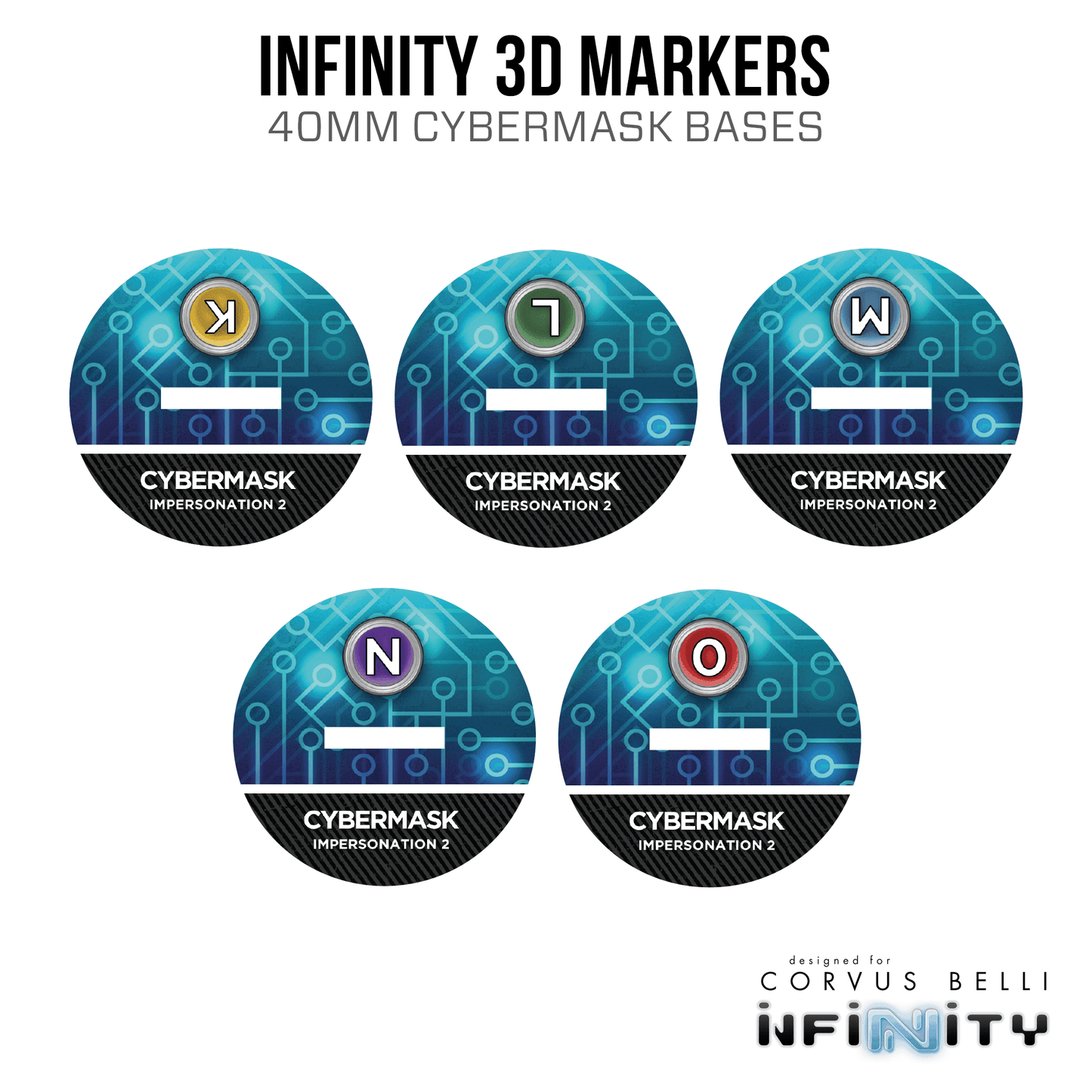 Infinity 3D Markers: Charontid (40mm Cybermask) - K