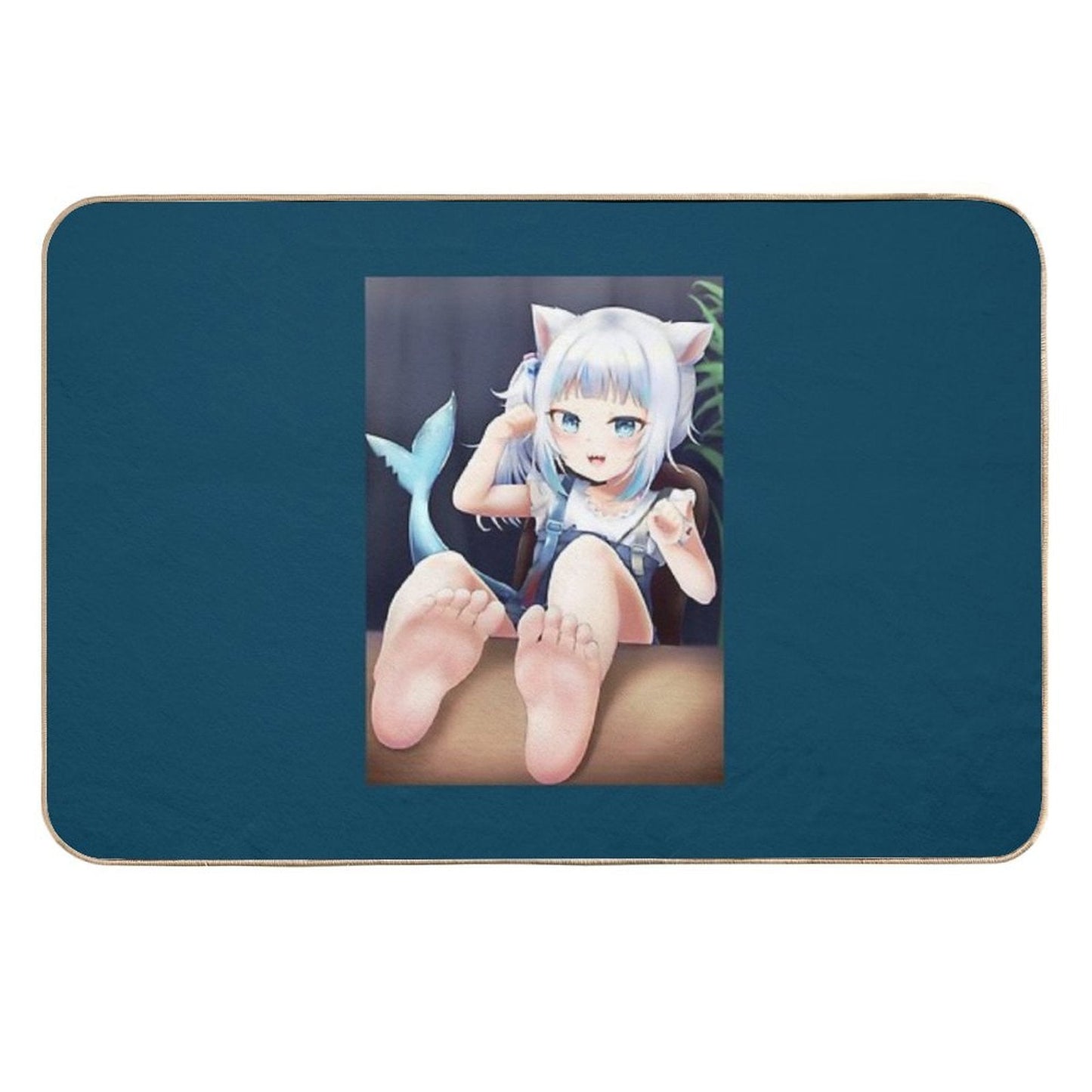 Gawr Gura Rapid-Drying Bath Mat