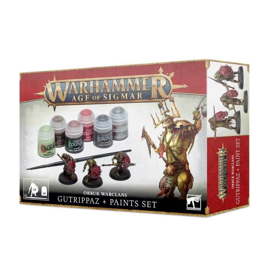 Warhammer: Orruk Warclans Gutrippaz - Paint + Tools Set -