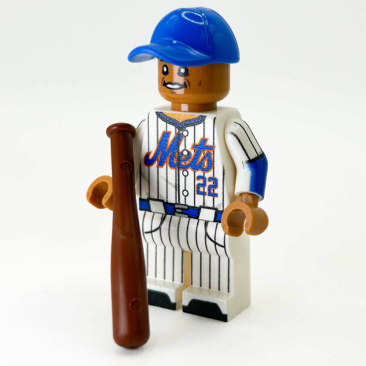 Soto NY #22 Baseball Player Minifig made using LEGO parts - B3 Customs -