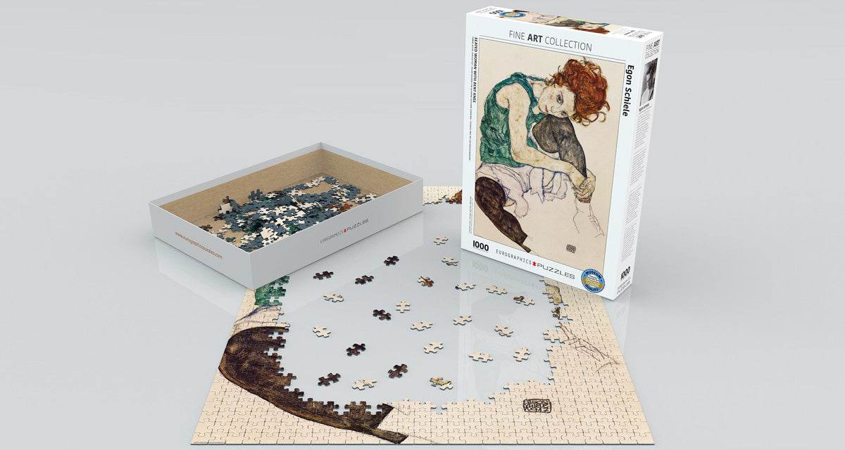 Puzzle: Fine Art Masterpieces - The Artist's Wife by Egon Schiele -