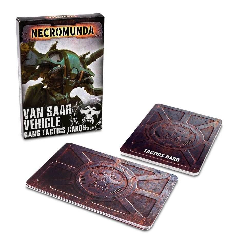 Necromunda: Van Saar Vehicle Gang Tactics Cards -