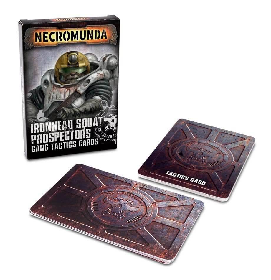 Necromunda: Ironhead Squat Prospectors Gang Tactics Cards -