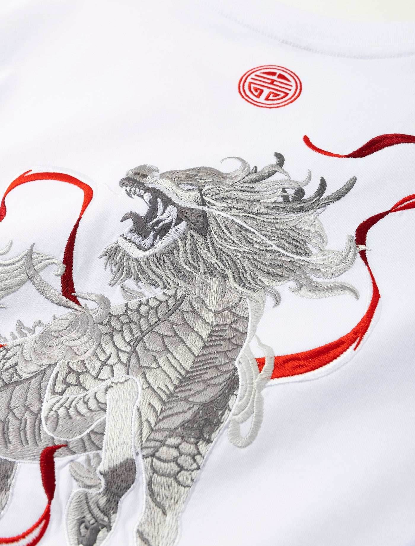 KH755 Raging Kirin Embroidery Tee - Black / S