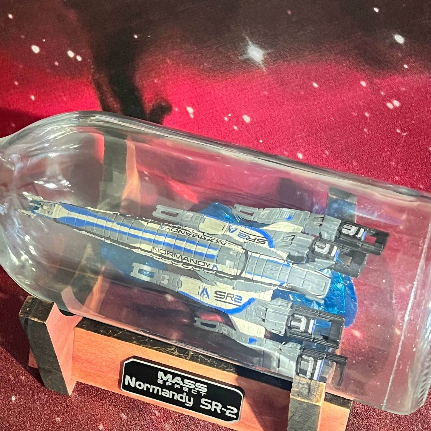 Mass Effect Normandy SR-2 Starship in a Bottle -