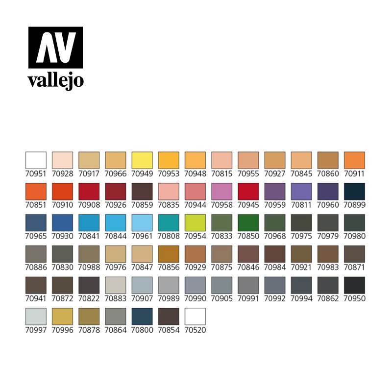 Model Color Set: 72 Combinations + Brushes (72) -