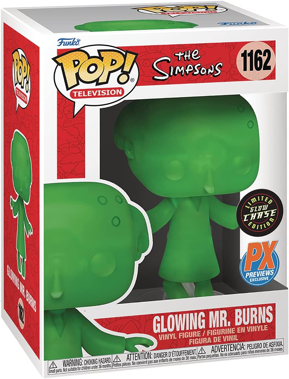 Funko Pop! Animation: The Simpsons - Glowing Mr. Burns Chase Vinyl Figure -