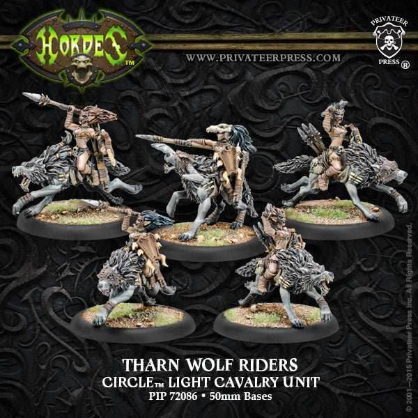 Hordes: Circle Orboros Tharn Wolf Riders -
