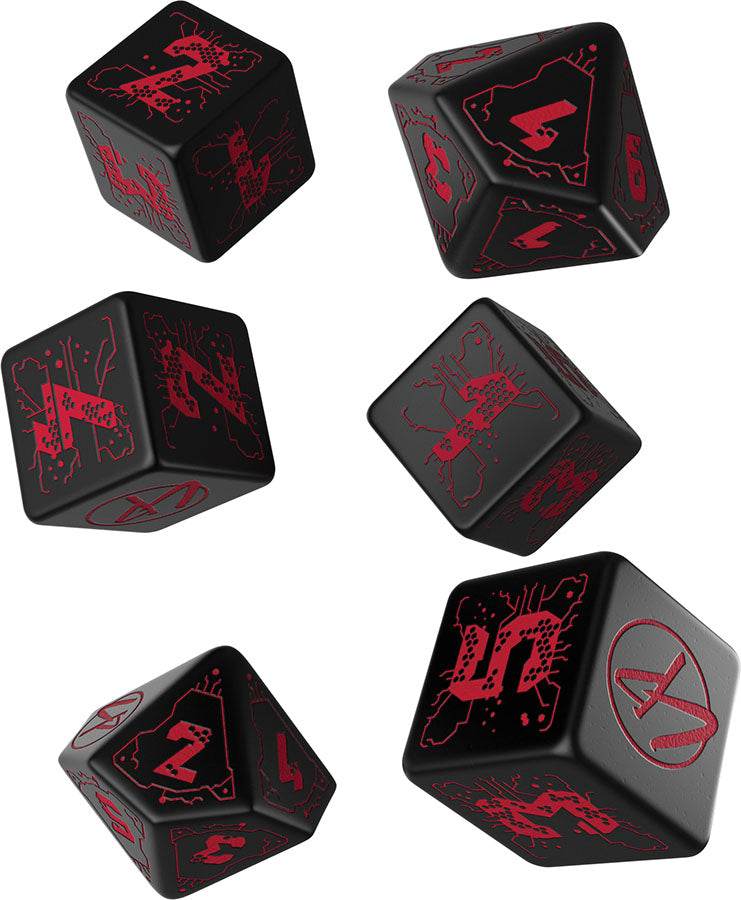 Cyberpunk RPG Red Essential Dice Set -