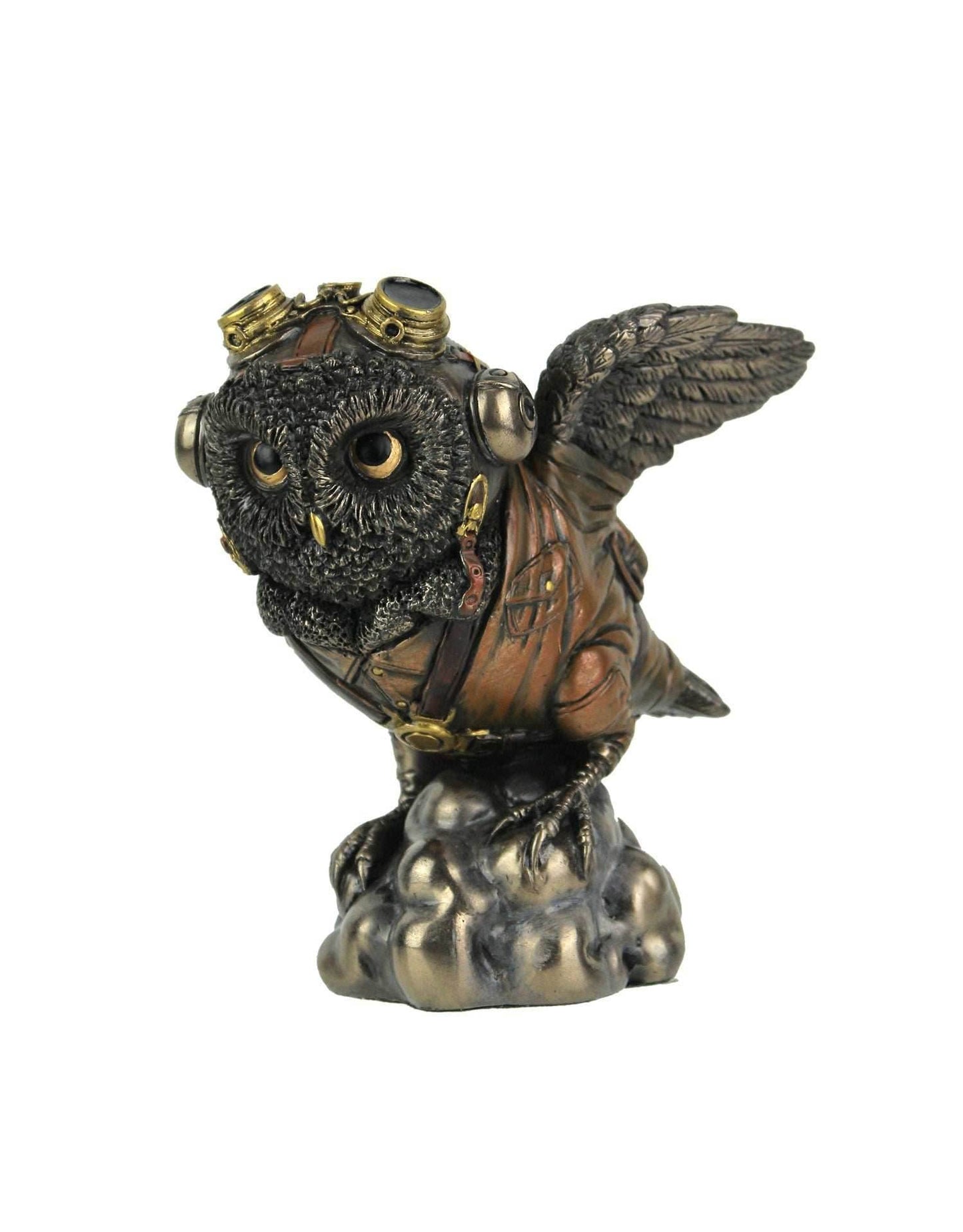 Aviator Flying Ace Owl Statue -