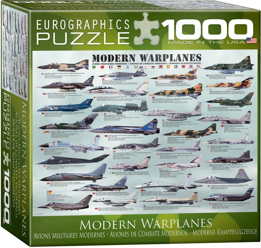 Puzzle: Sea & Land Transportation - Modern Warplanes -