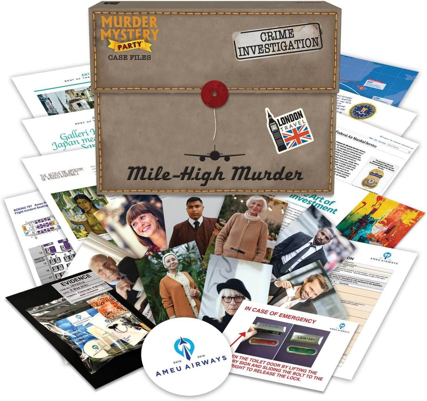 Murder Mystery Party: Case Files - Mile High Murder -