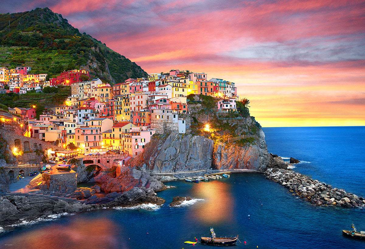 Puzzle: The BIG Puzzle Collection - Manarola at Dusk, Italy -