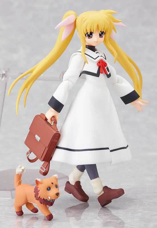 Magical Girl Lyrical Nanoha A's figma 062 Fate Testarossa: School Uniform ver. Figure (ふぃぐま ふぇいと・てすたろっさ せいふく ばーじょん) -