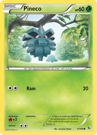Pineco 004/106 - XY Flashfire Reverse Holofoil