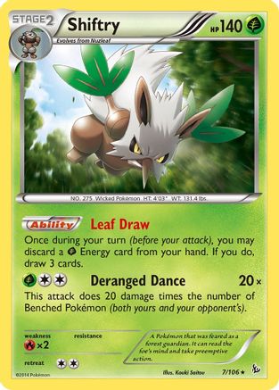 Shiftry 007/106 - XY Flashfire Reverse Holofoil