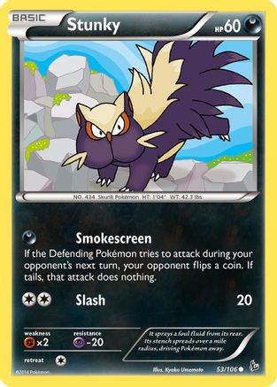 Stunky 053/106 - XY Flashfire Reverse Holofoil