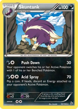 Skuntank 055/106 - XY Flashfire Reverse Holofoil
