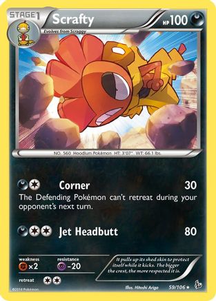 Scrafty 059/106 - XY Flashfire