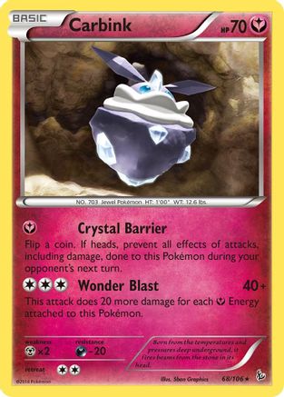 Carbink 068/106 - XY Flashfire Reverse Holofoil