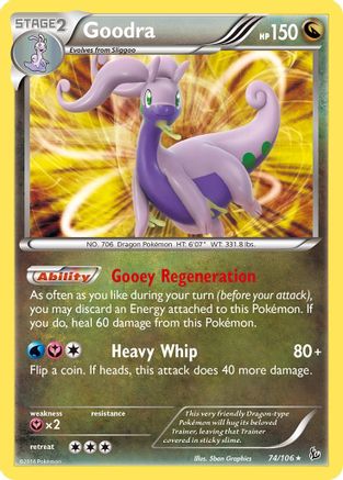 Goodra 074/106 - XY Flashfire Reverse Holofoil